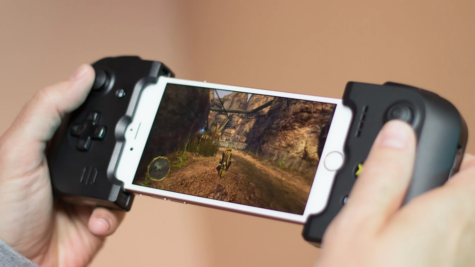 Gamevice securely clamps onto the sides of your iPhone 6s, 6s Plus, 6 or 6 Plus to make it feel like a portable console