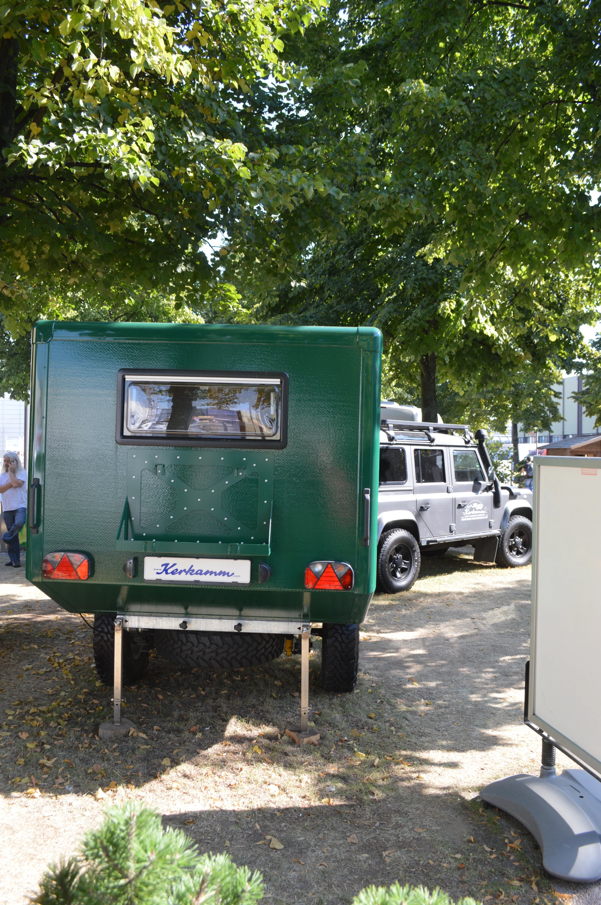 The Lapp Trailer on display outside the Dusseldorf Caravan Salon