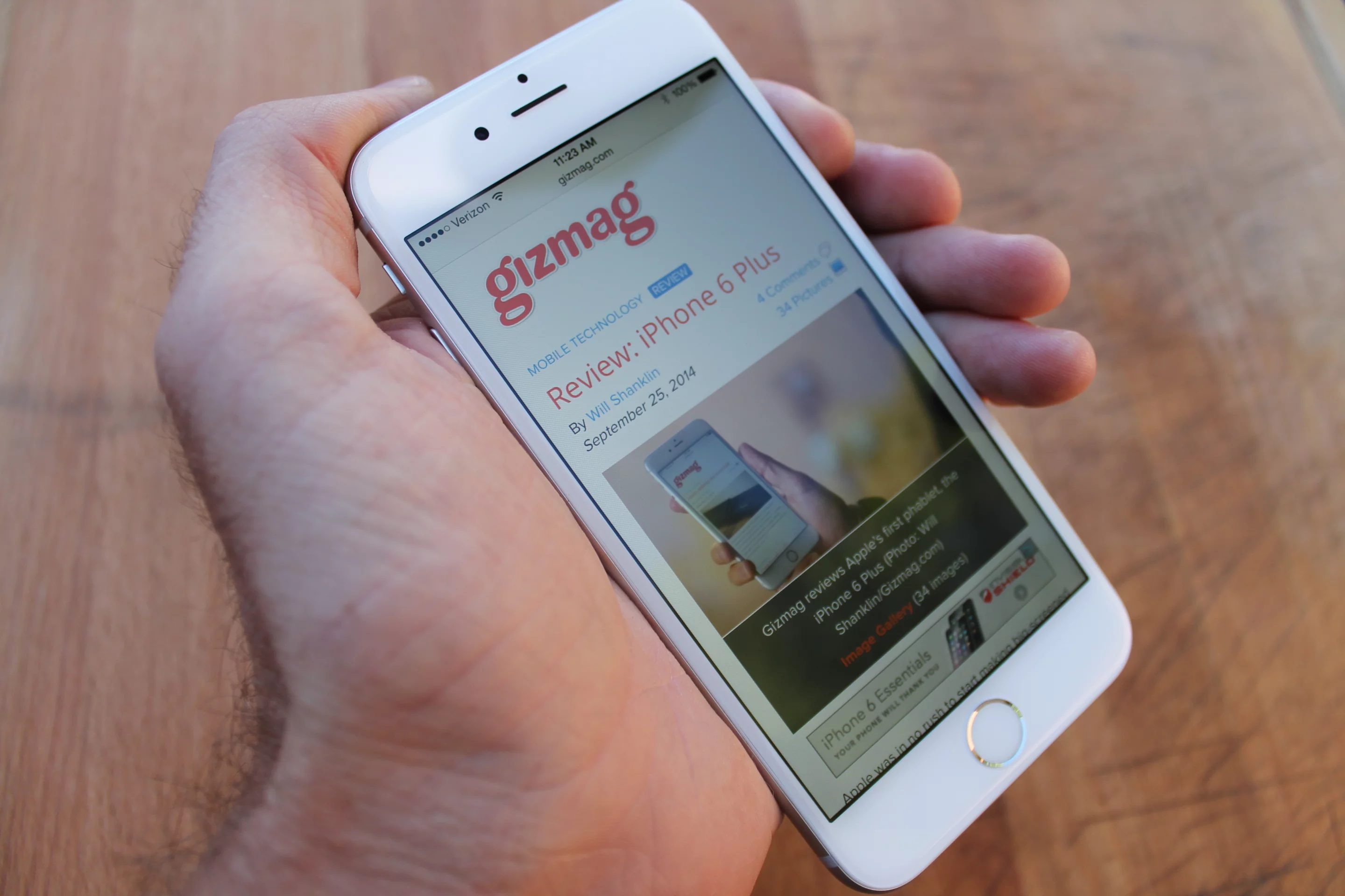 The iPhone 6 (Photo credit: Eric Mack/Gizmag.com)