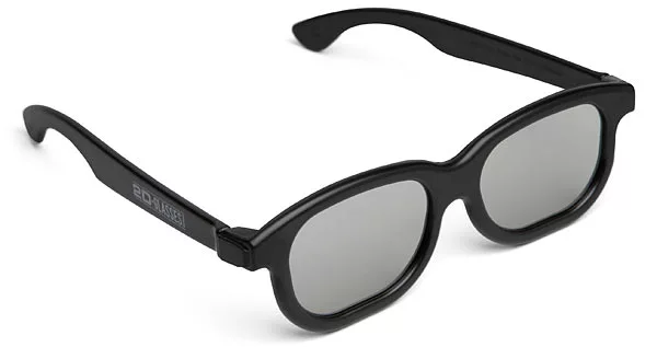 De-3D glasses convert 3D movies into 2D, for viewers who find the 3D viewing experience uncomfortable (Image: ThinkGeek)