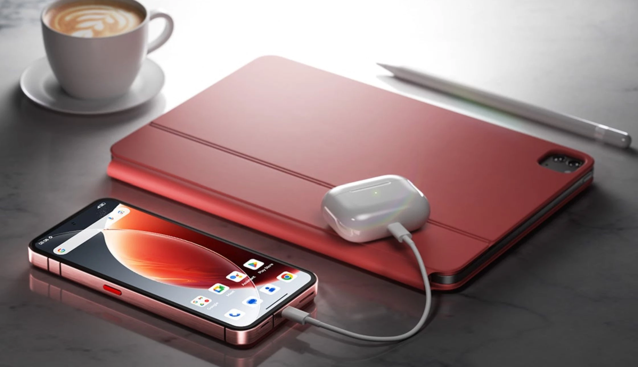 The WP210's big battery can last for days of continuous chatter between top-ups, but its juice can also be shared with other mobile gadgetry via reverse charging