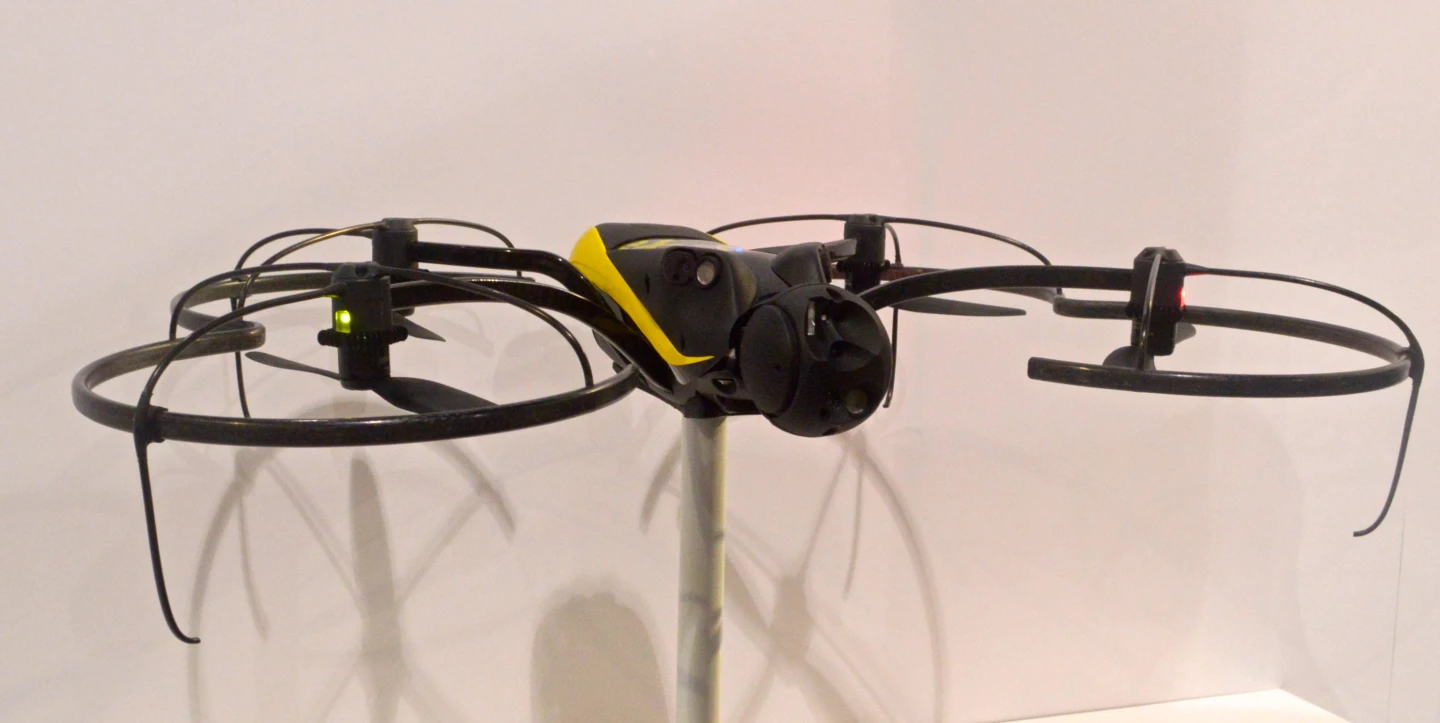 Parrot brand senseFly shows the Exom prototype at CES 2015 (Photo: C.C. Weiss/Gizmag)