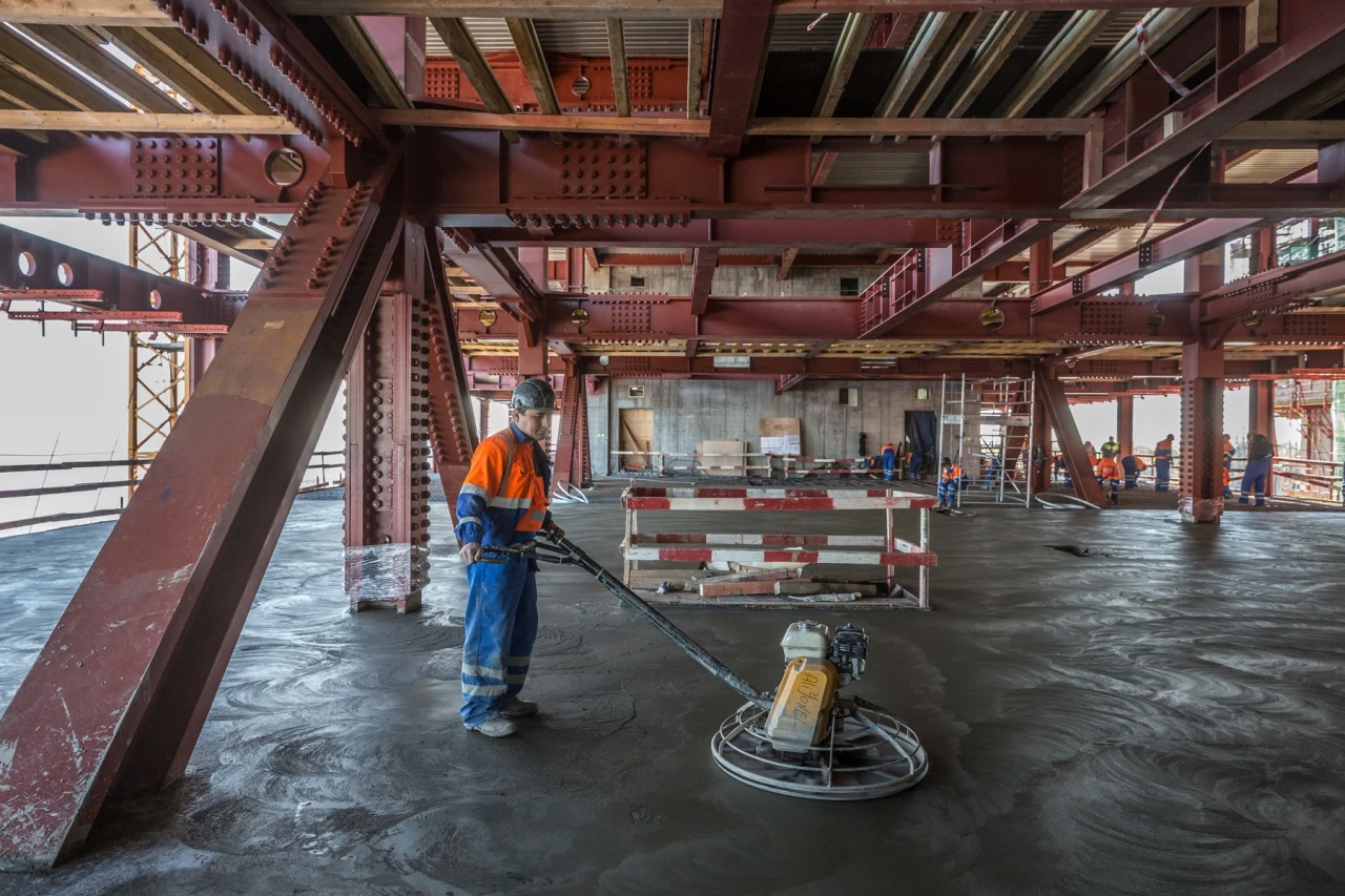 The Lakhta Center's interior is now being finished