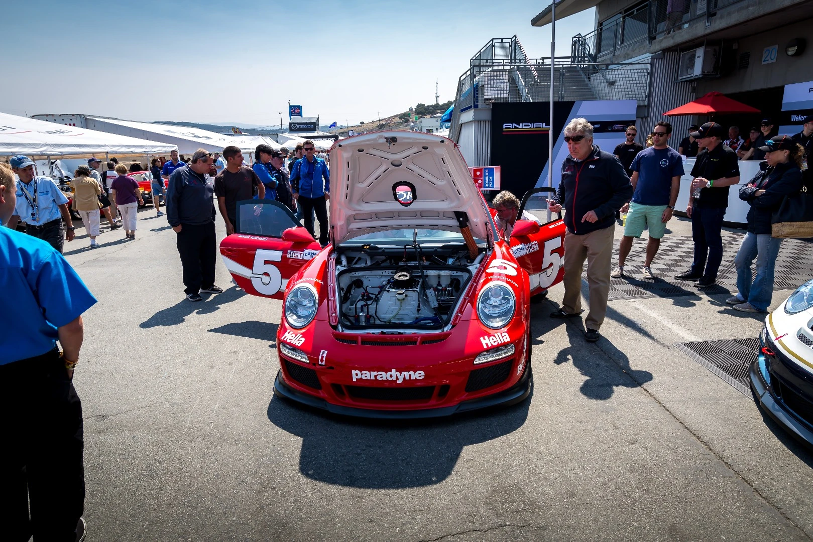 An anomaly in the historical herd, a newer model Porsche receives a tune up