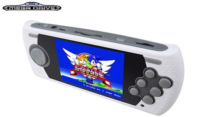A handheld version of the console features the same list of preinstalled games, plus an SD card slot for expanding that library