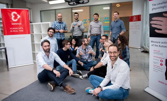 The Empatica team, based in Milan (Italy) and Cambridge (USA), develop groundbreaking wearable devices with medical quality sensing (Photo: Empatica)