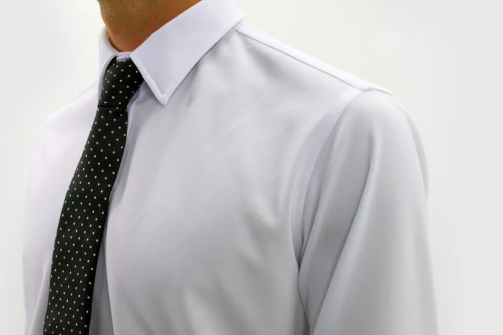 The Apollo dress shirt from Ministry of Supply uses NASA space suit technology to regulate body temperature, while also keeping wearers dry and odor-free