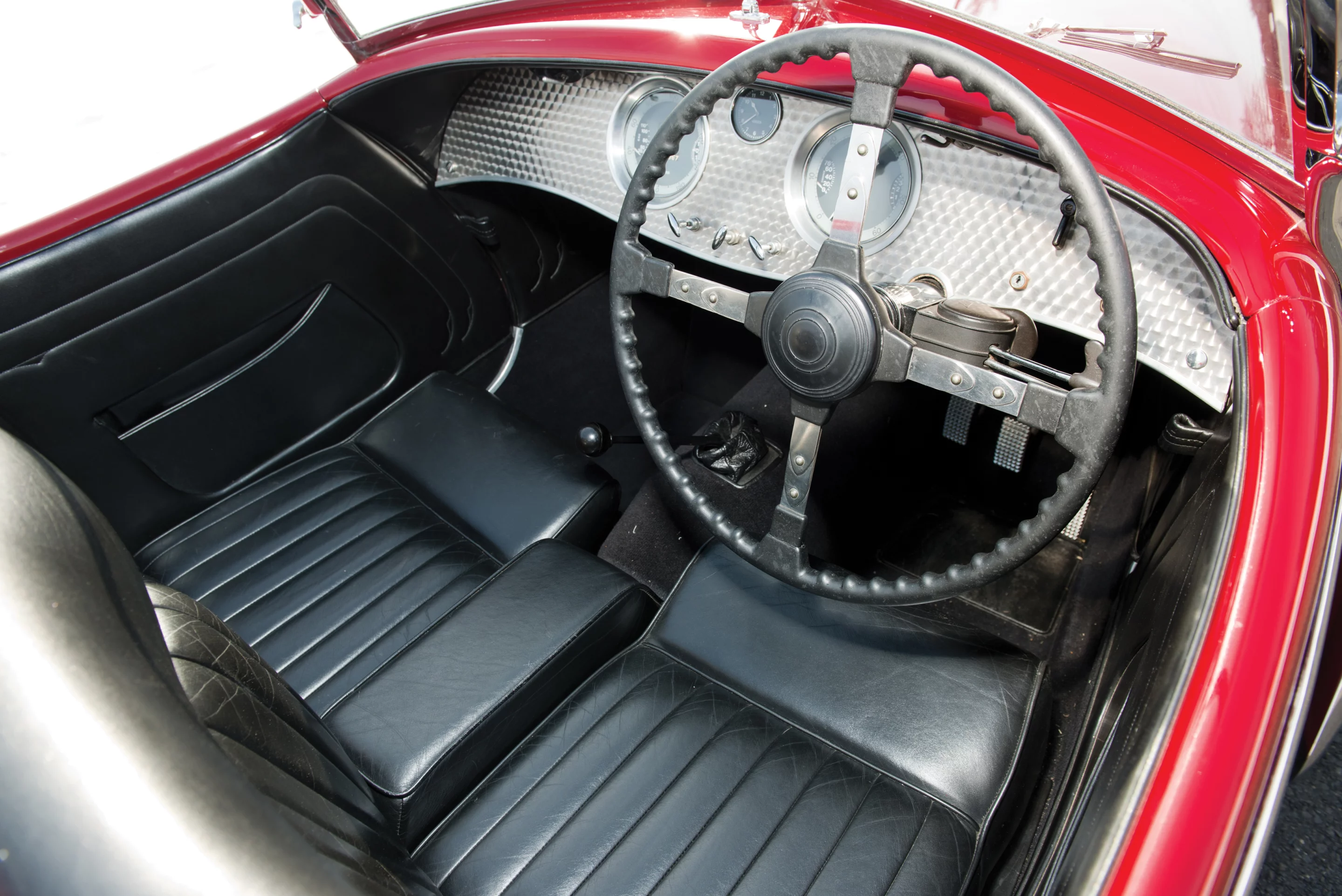 The interior of the G36 is upholstered in thick black leather