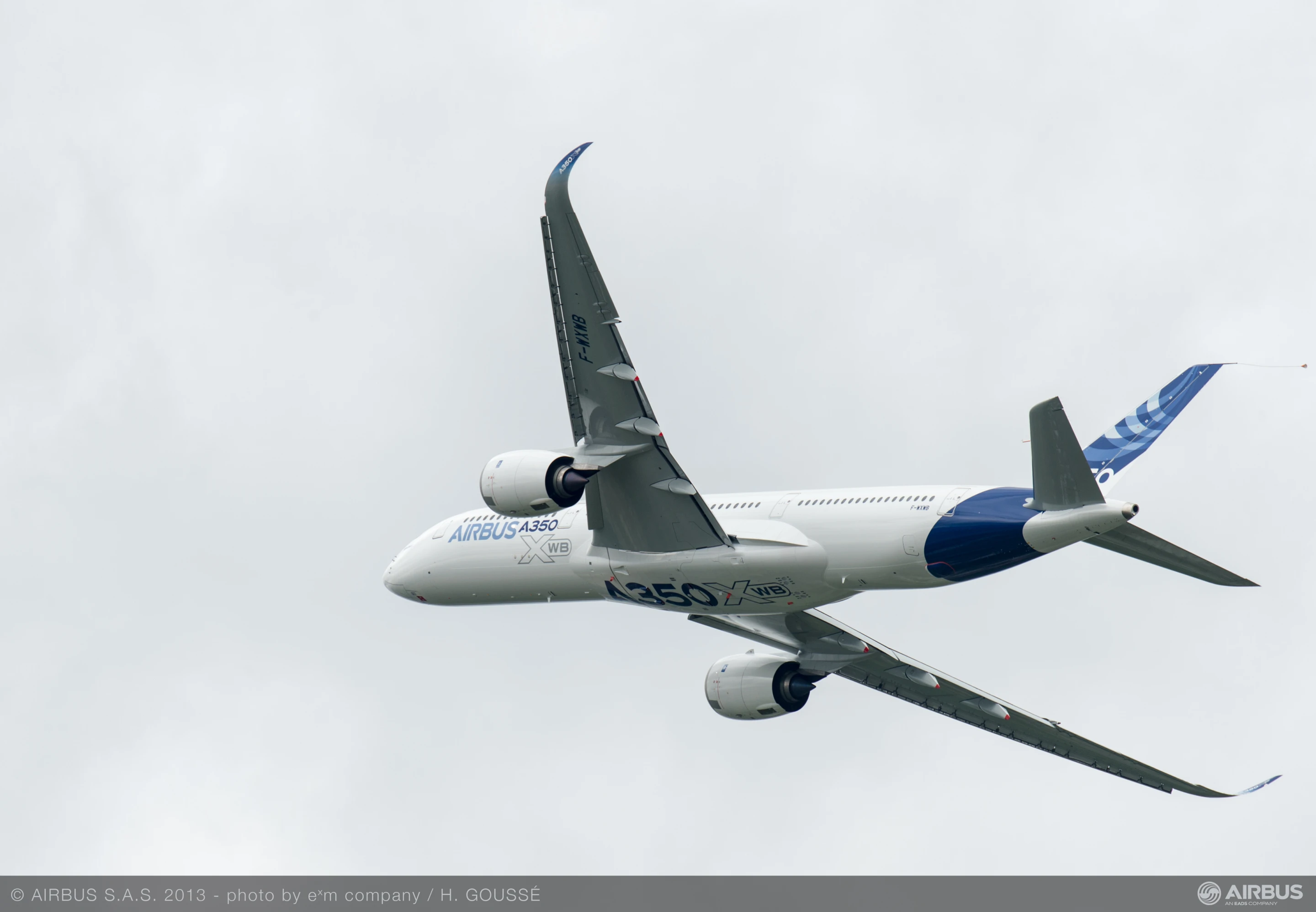 The A350 XWB flypast was possible because of better than expected test flight results