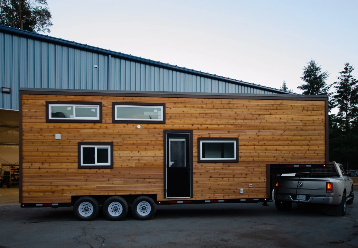 Flexible tiny house is designed with a growing family in mind
