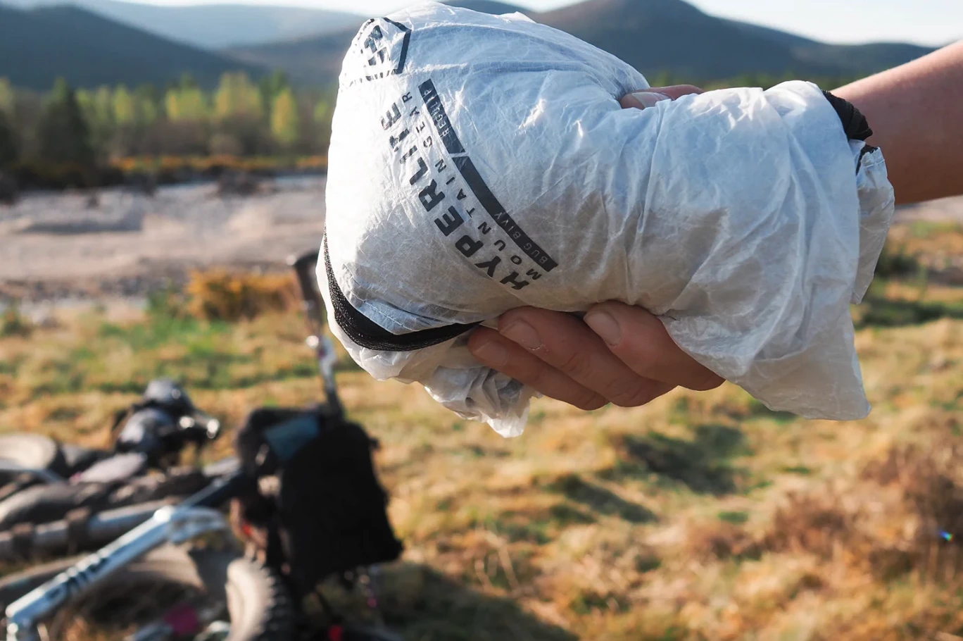 Weighing under 5 oz, the Bug Bivy packs down to grab-and-stuff size for backpacking, bikepacking, through-hiking and other light, fast activities