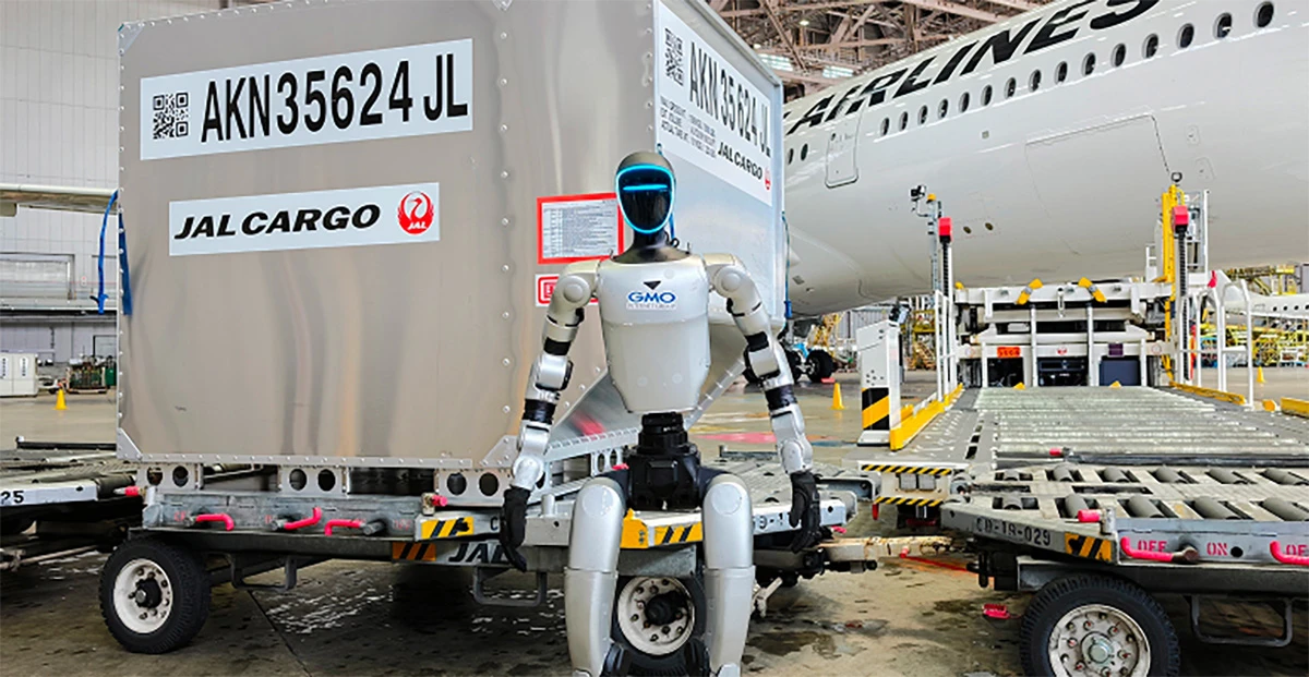 GMO previously made the news when it helped Japan Airlines test humanoid robots on its ground support team this year, hauling cargo and operating equipment