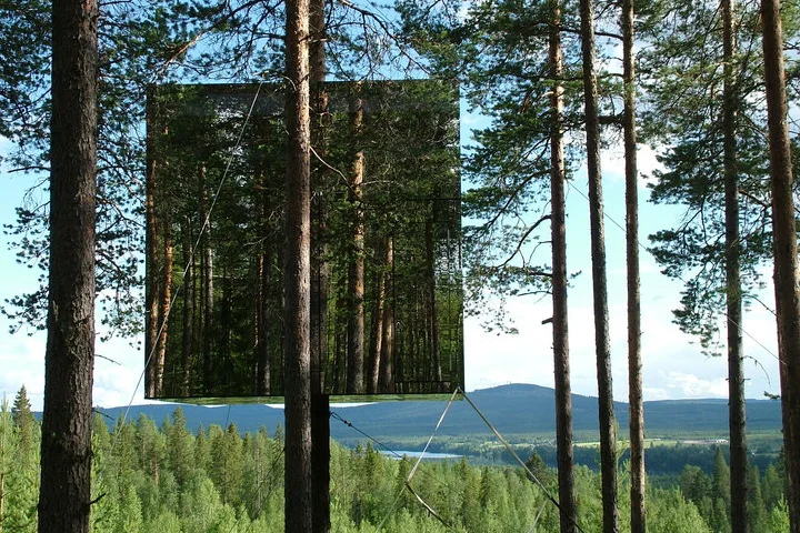 The Treehotel's captivating Mirrorcube room