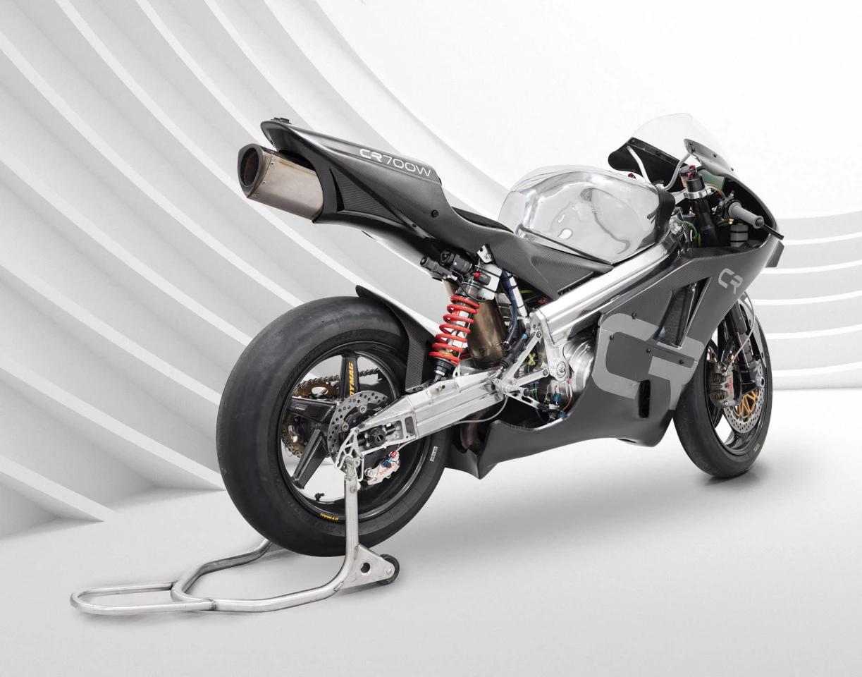 Underseat exhaust and offset monoshock