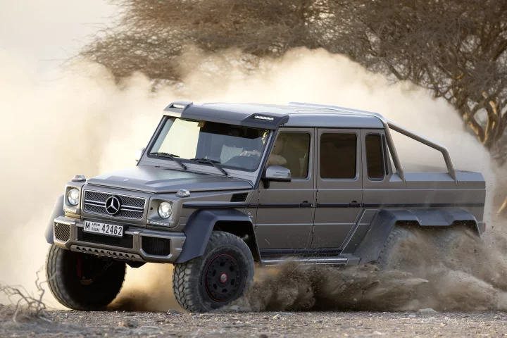 The G 63 6x6 gets dirty
