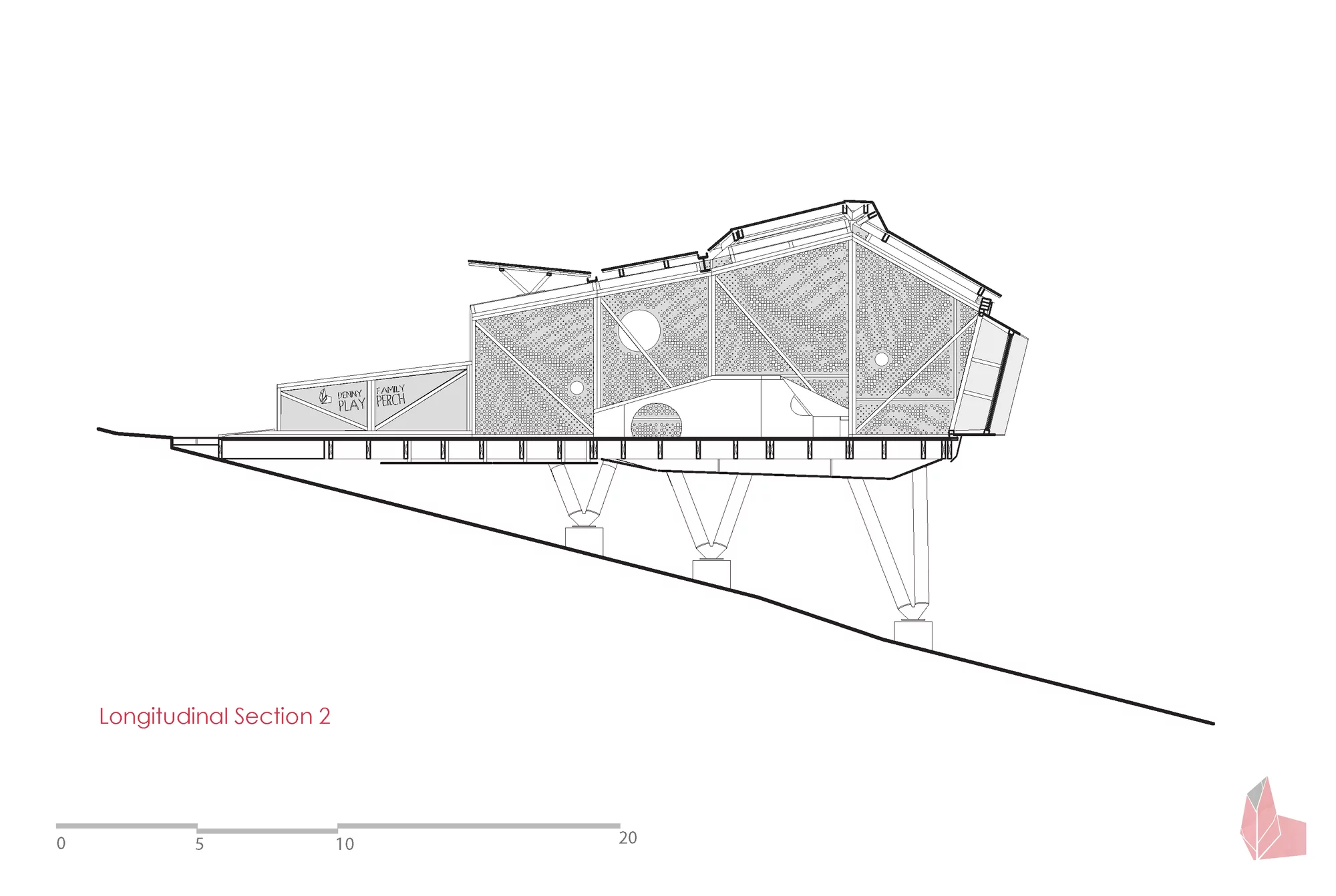 Architectural drawings of the Play Perch (Image: Syracuse SOA)