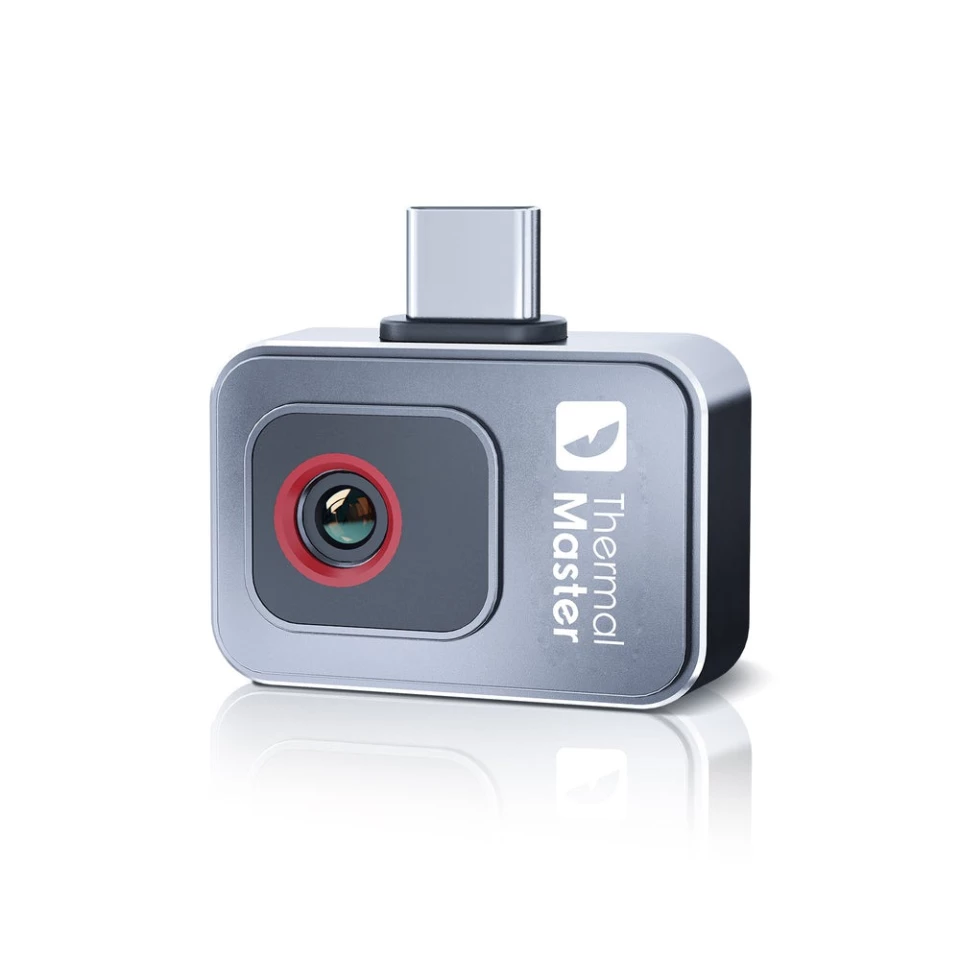 The Thermal Master P2 connects via USB-C