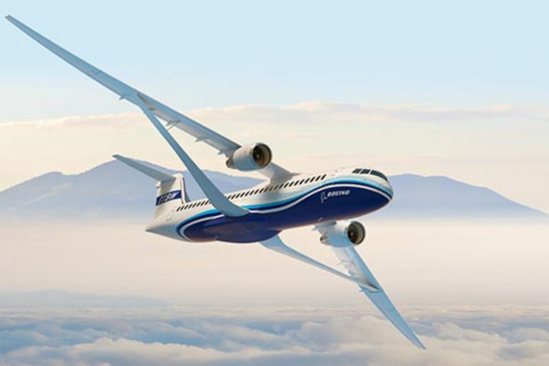 Boeing shows off new transonic wing concept
