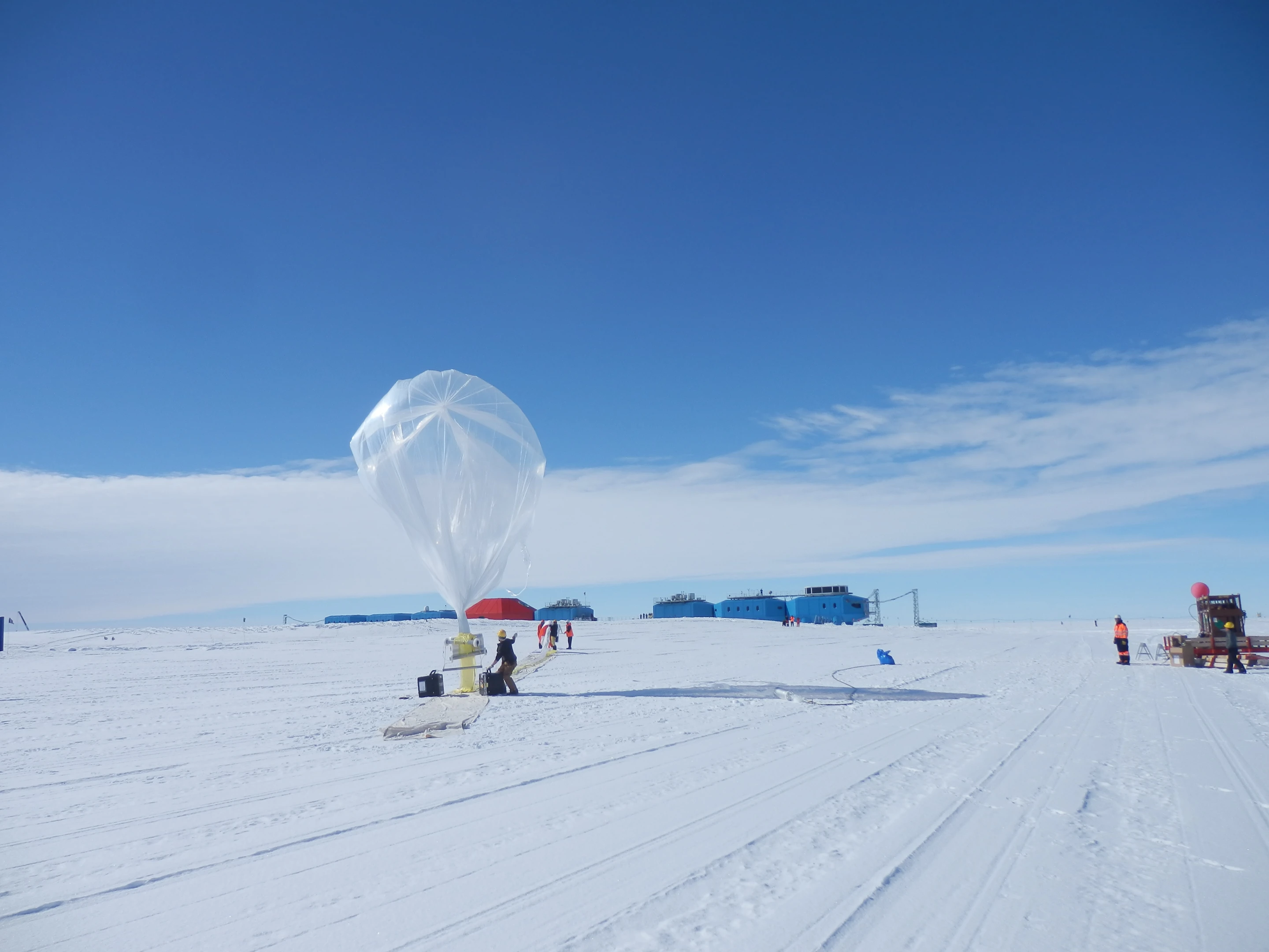 Halley VI is located on the Brunt Ice Shelf, which is moving toward the sea at a rate of 400 meters (1,300 feet) per annum