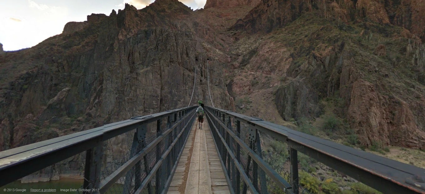 The team also recorded some well-known trails and landmarks in the area, including the Bright Angel Trail, South Kaibab Trail, Phantom Ranch, South Rim Trail, and Meteor Crater