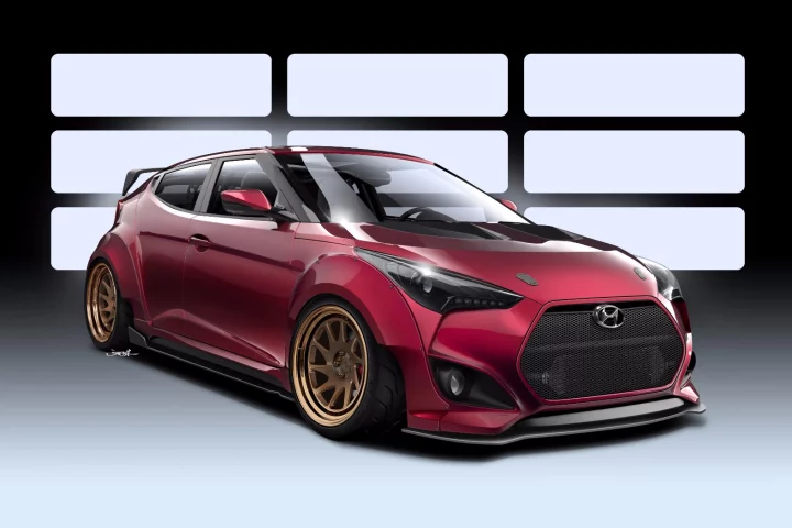 The Hyundai Veloster Gurnade Concept will debut at SEMA 2016