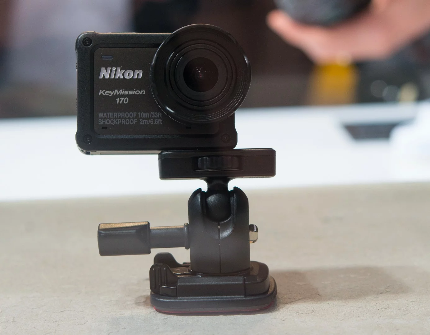 Nikon also announced the KeyMission 170 which is a more traditional 4K action camera