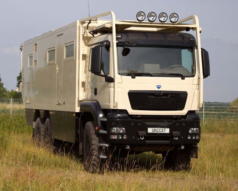 The Unicat MD77h 6x6 off-road motorhome was among the largest camping vehicles we covered this year