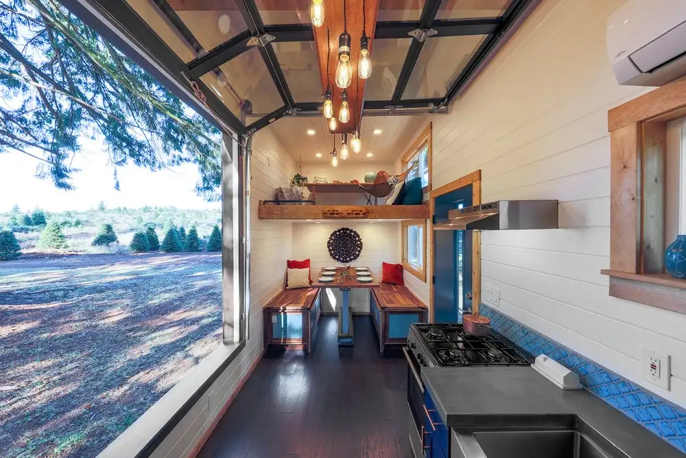The Tiny Adventure Home's main living area