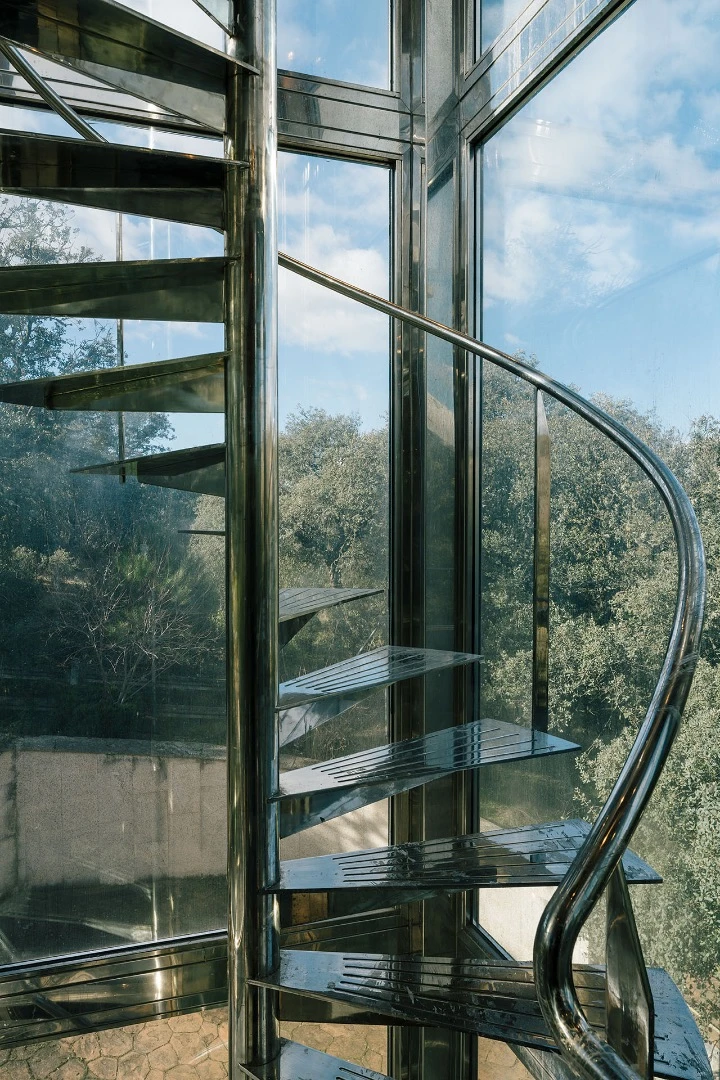 The Hidden Pavilion's spiral staircase