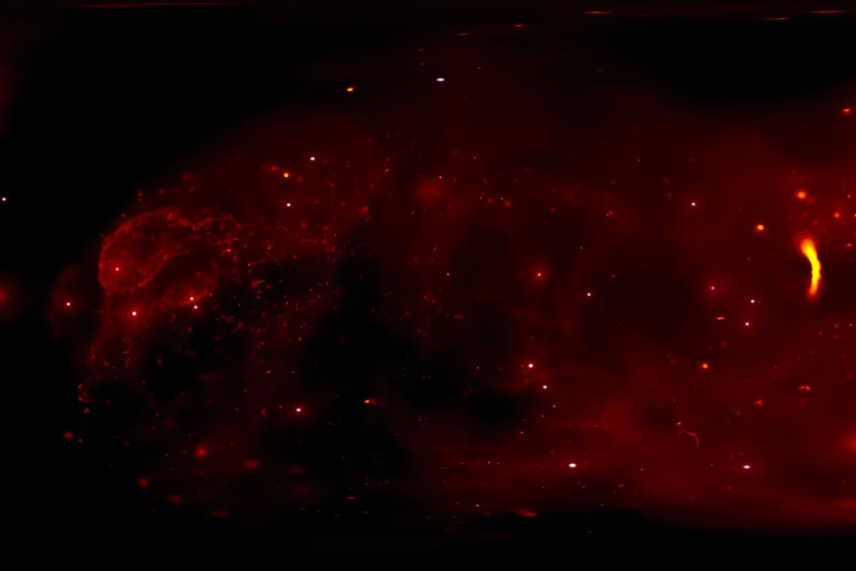 A new video lets you explore a simulation of the galactic center - a region of space 26,000 light years from Earth populated by a supermassive black hole