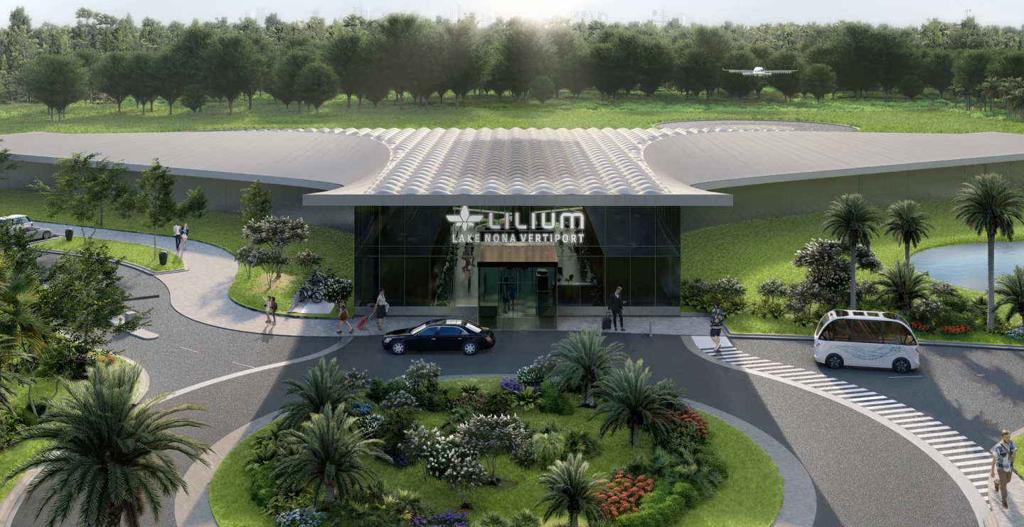 Lilium is one of a number of startups working to make flying taxis a reality and has revealed plans for its first transport hub in the US