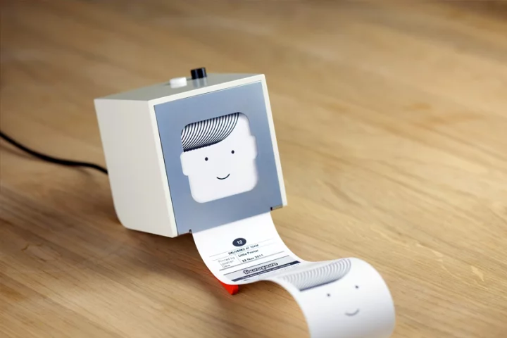 The Little Printer is a cloud-connected thermal printer, that prints off mini newspapers customized to its user