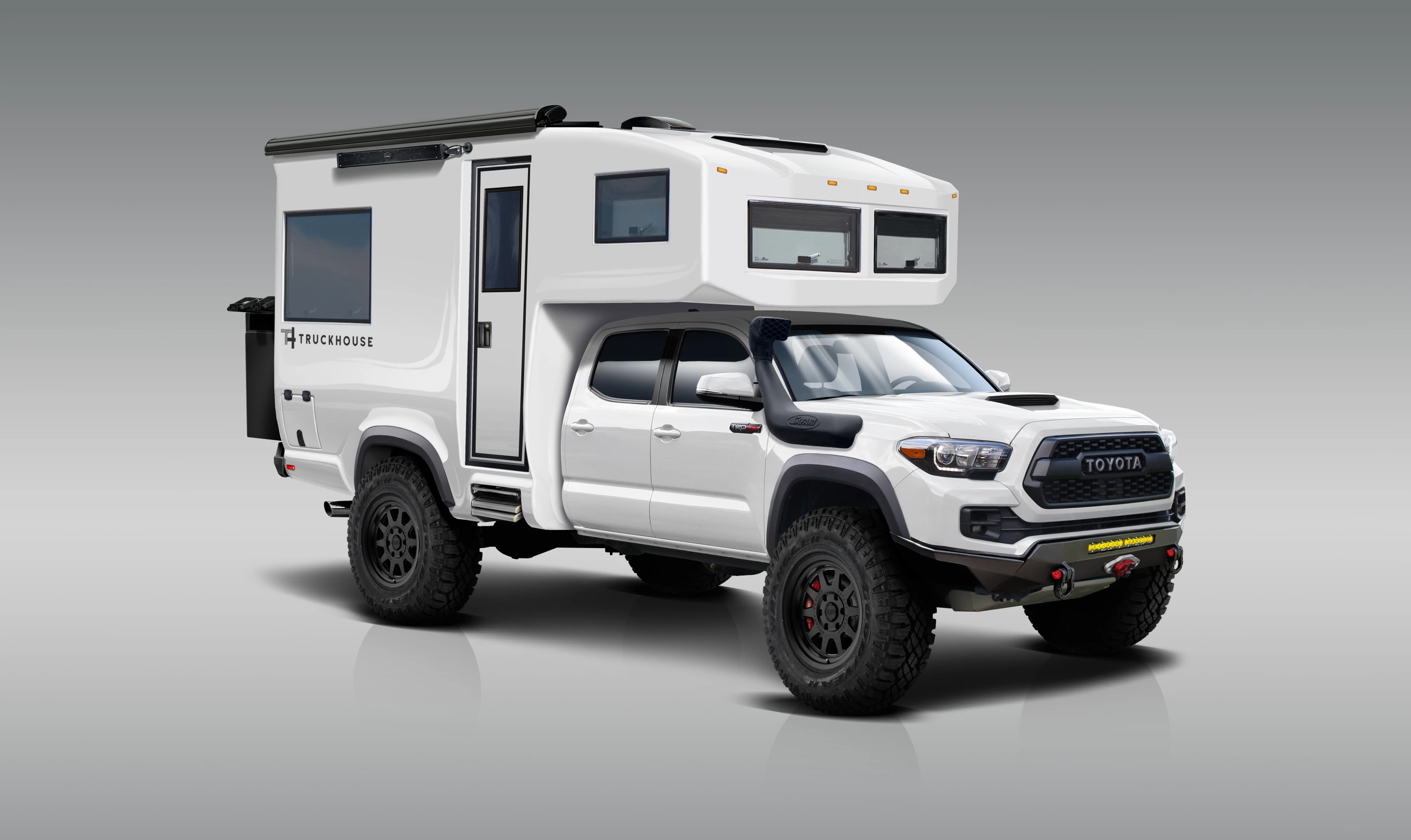 TruckHouse keeps things light but comfortable with a single-piece carbon-reinforced composite camper module