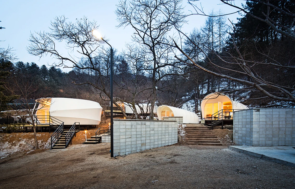 The units are UV, water and fire resistant and, according to Archiworkshop ,are ideal for a vast range of different climates (Photo: June Young Lim)