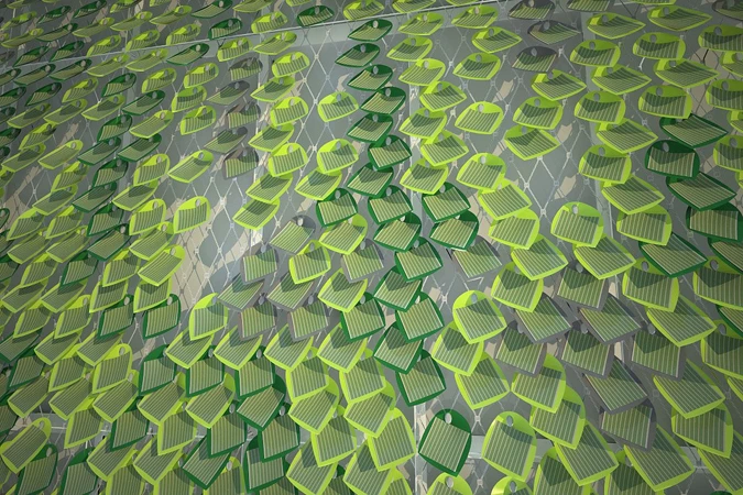 Solar Ivy captures the sun's energy whilst creating a pleasing visual aesthetic(Image by Solar Ivy/SMIT)