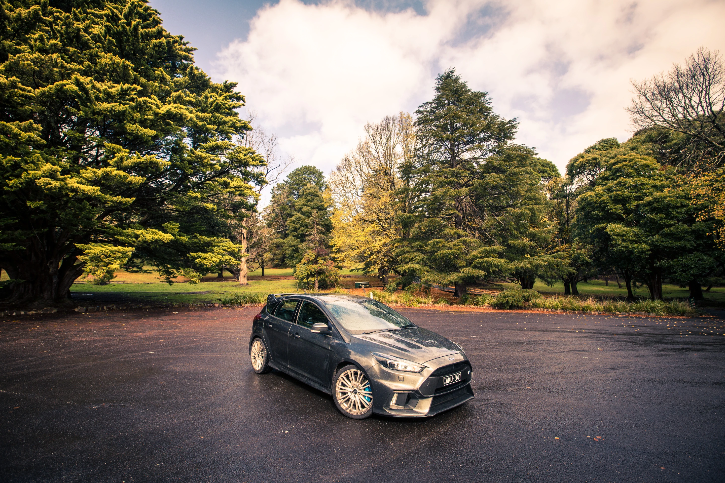The pumped up Ford Focus shines, in wet weather or dry