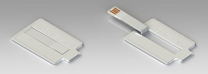 The ChargeCard in open and closed position