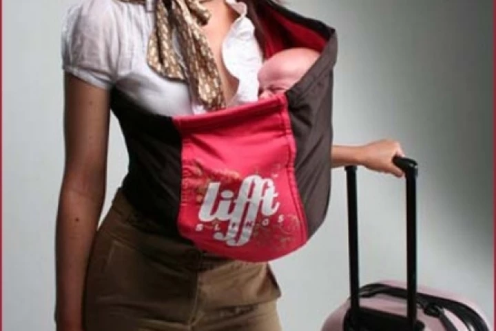 The Liftt baby sling offers comfort, support and, most importantly, a touch of style
