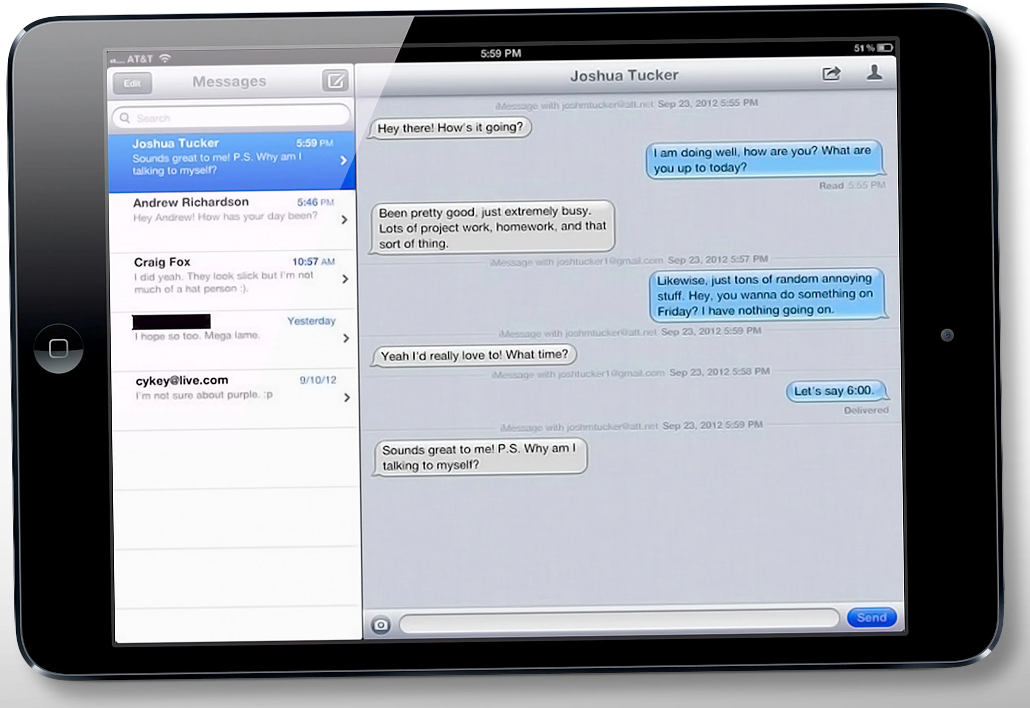 Merge organizes your messaging threads by person, rather than email address or phone number
