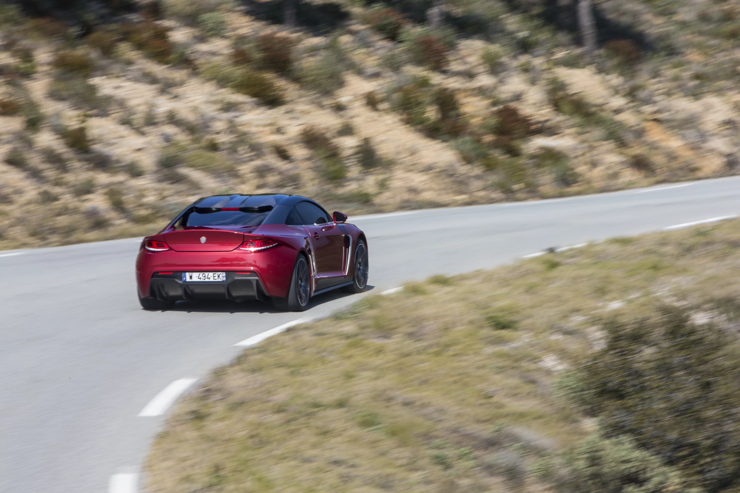 Acceleration for the Furtive-eGT is 0 to 100 km/h (62 mph) in 3.5 seconds.