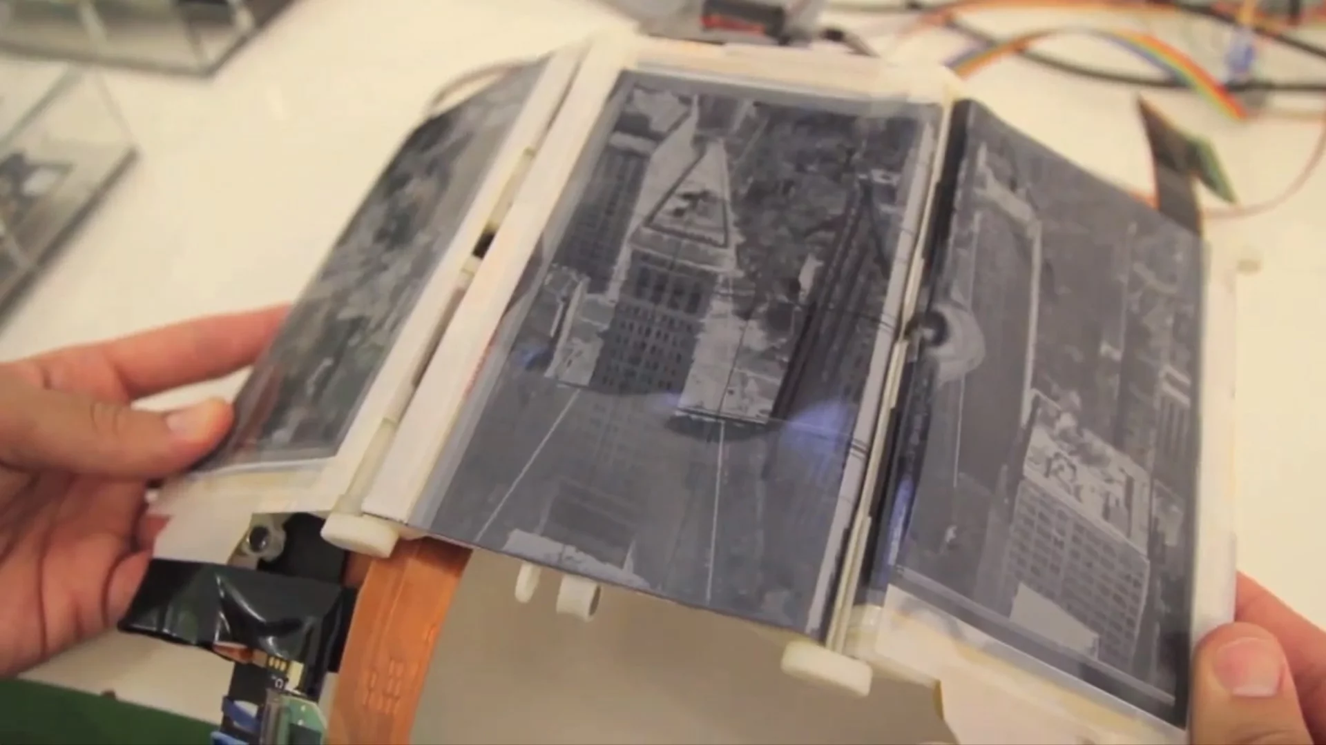 By folding the map into a convex globe shape, the view dynamically switches to Google Earth view