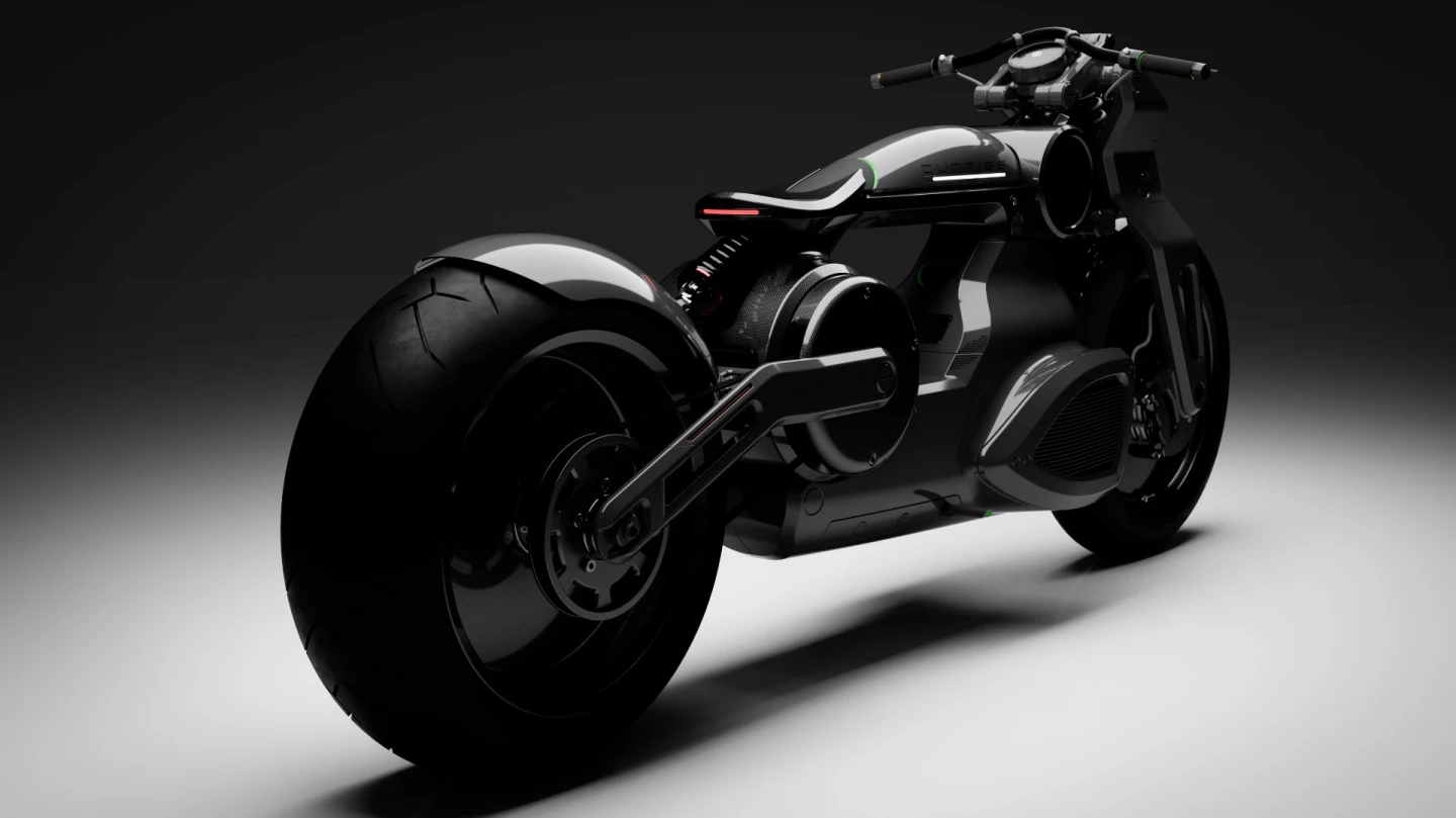 The Zeus Bobber from Curtiss Motorcycles is both familiar and uniquely futuristic