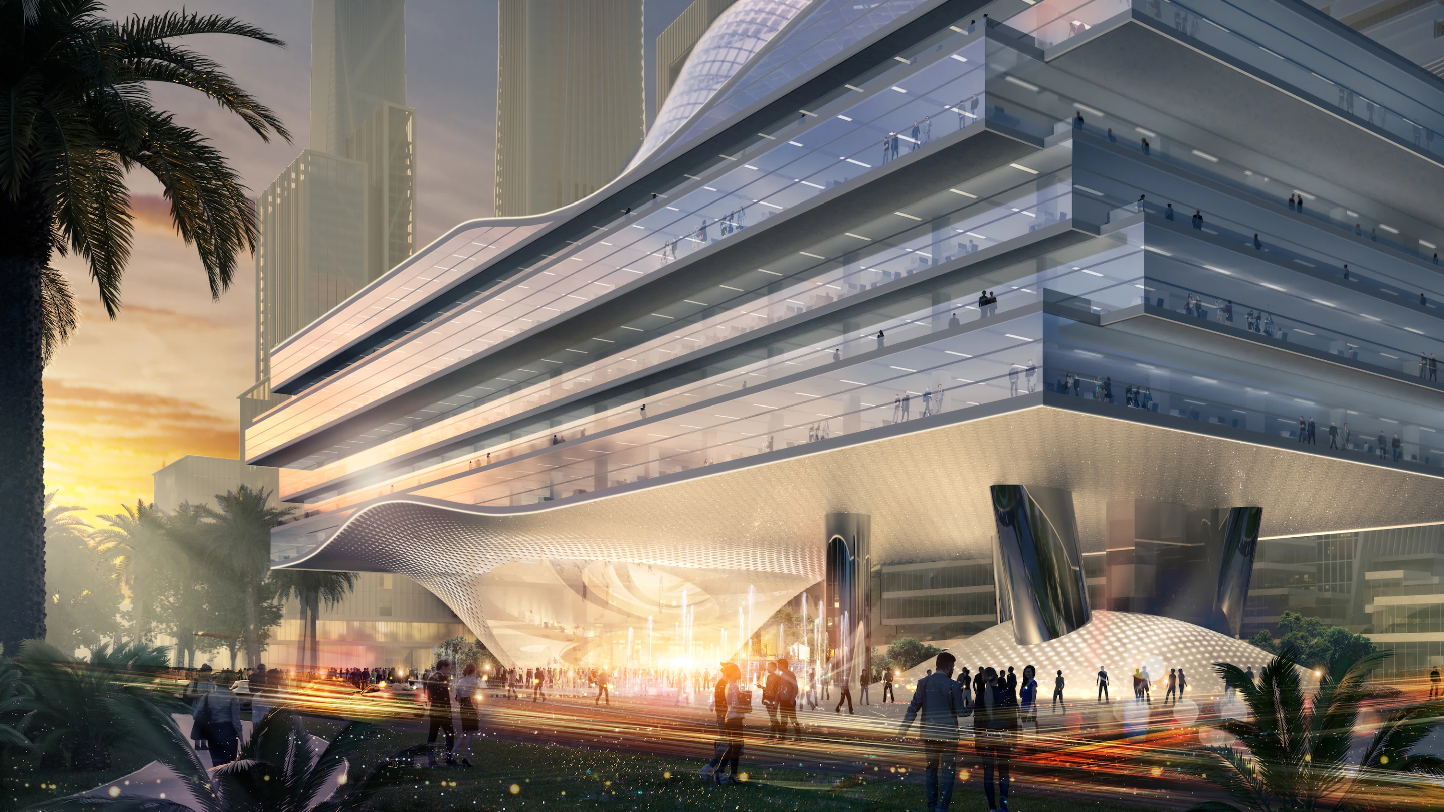 Shenzhen Wave will be raised above the ground on large supports