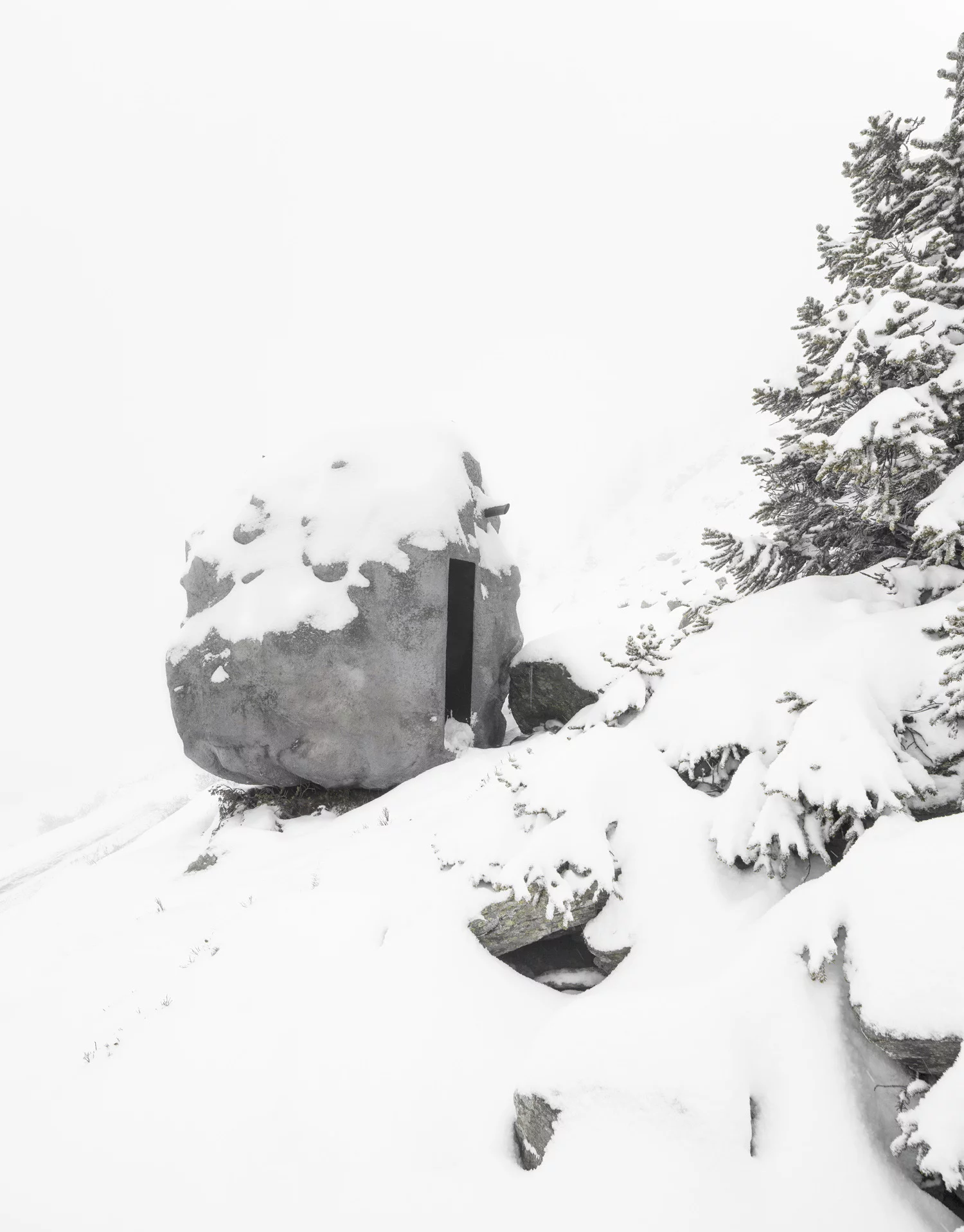 Blink and you'd miss it but this large boulder is actually a tiny cabin (Photo: Dylan Perrenoud)