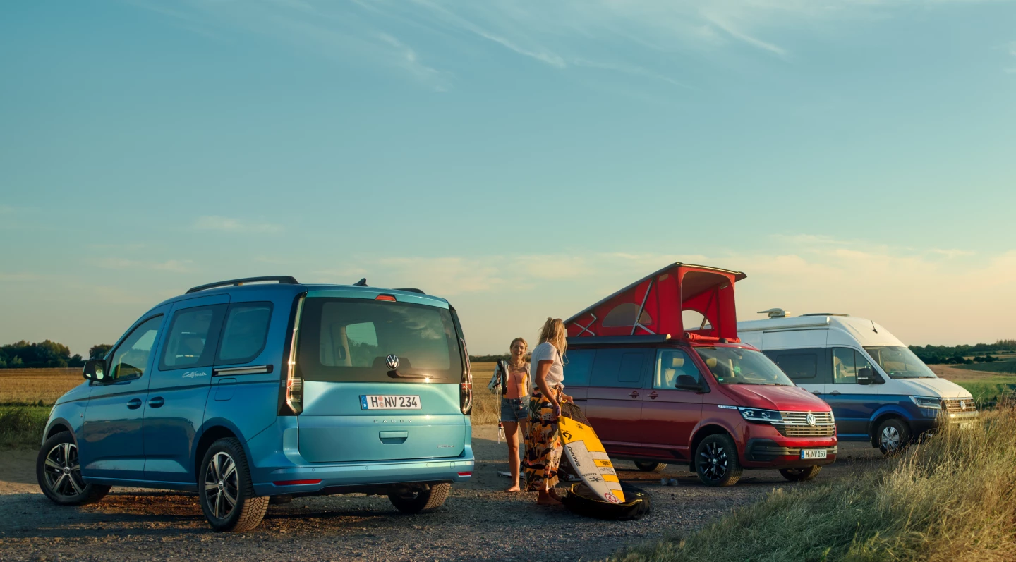 The California family, from left: Caddy California, T6.1 California and Grand California