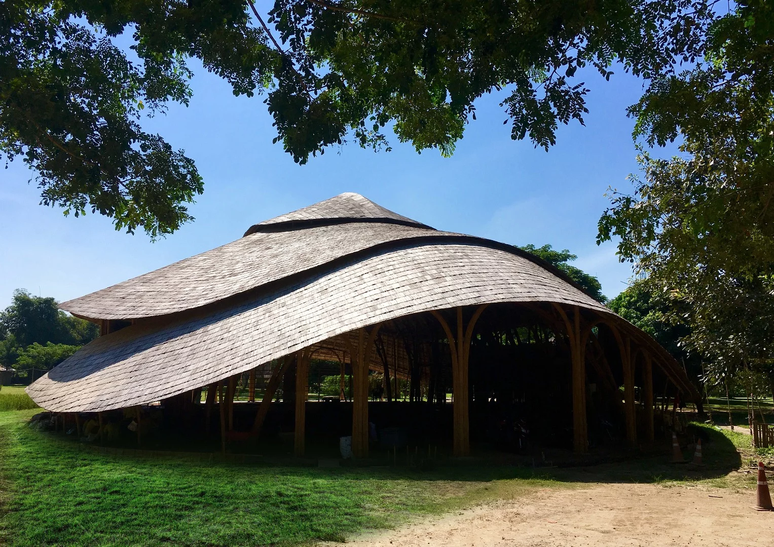 The Bamboo Sports Hall for Panyaden International School aims to combat the hot and wet climate with open, natural ventilation