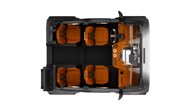 The engine won't encroach on the driver and passenger footwell in an accident