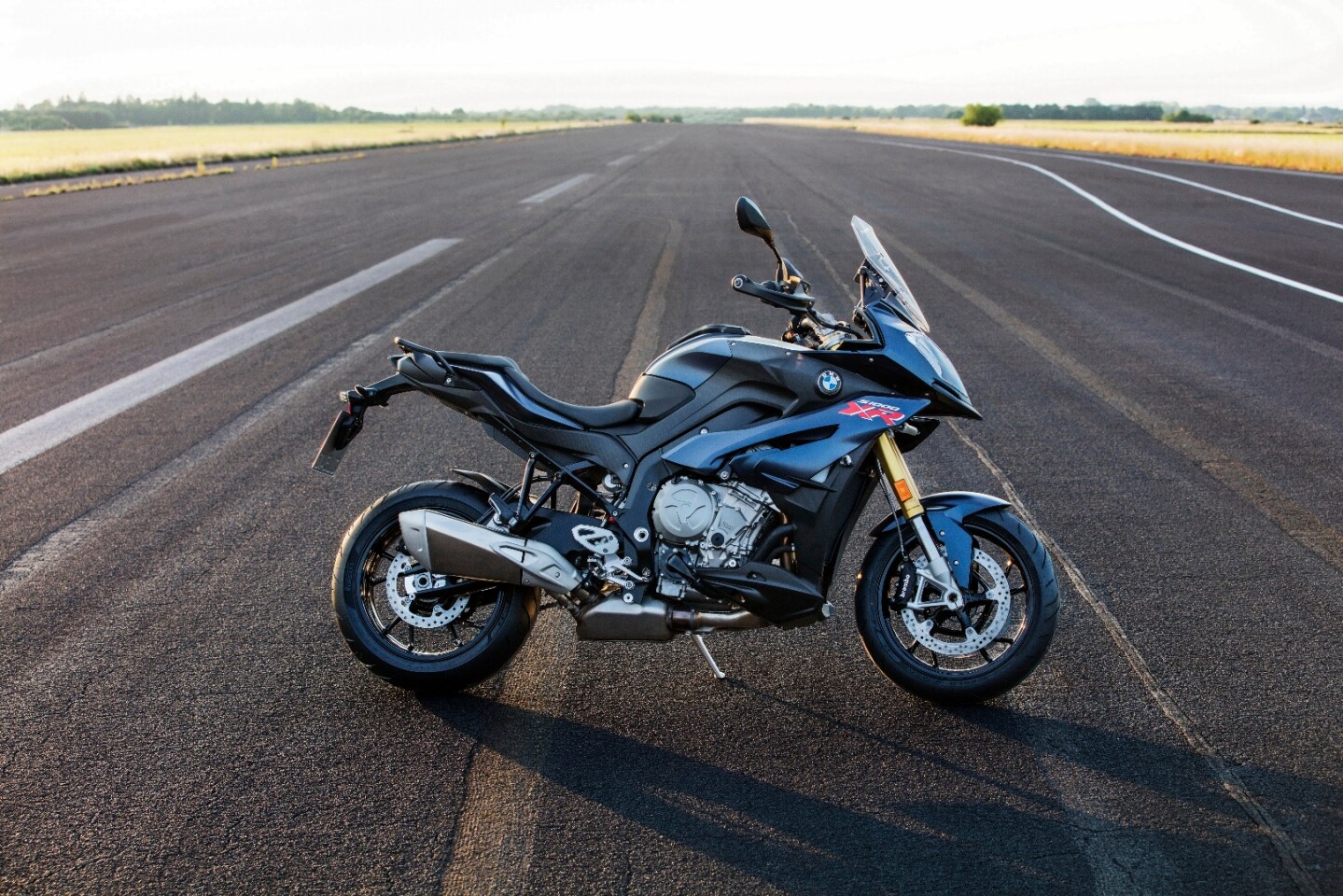 The 2017 BMW S 1000 XR sports a new color, the striking Ocean Blue