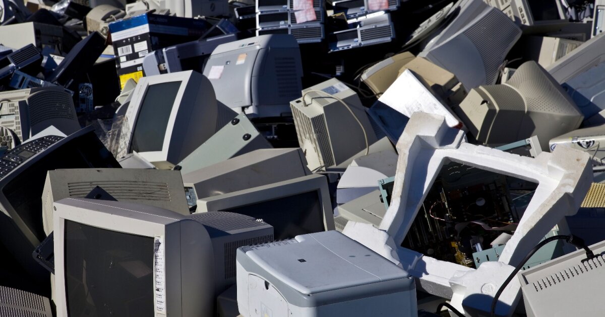 E-waste not, want not: Freezing, crushing and reclaiming old electronics