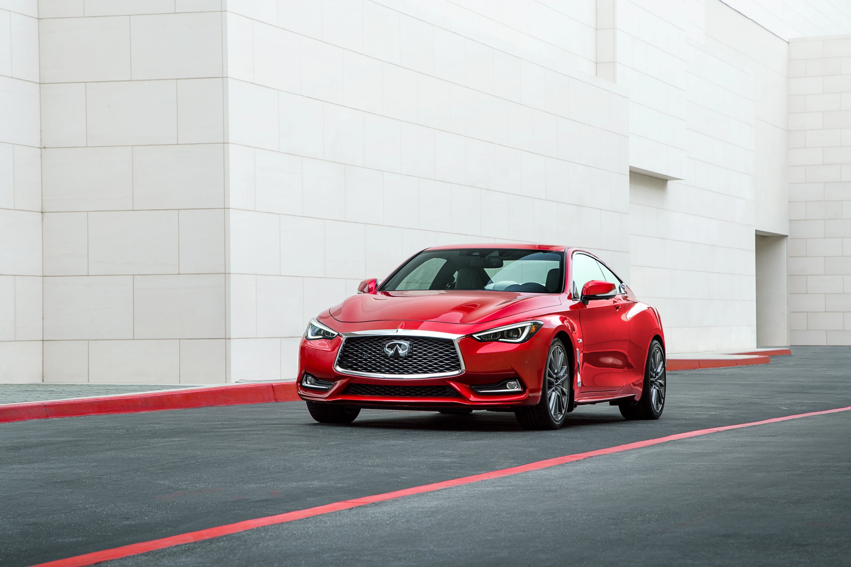 The 2017 Q60 will have three engine options, a turbocharged four-cylinder, a turbocharged V6, and a twin-turbocharged V6